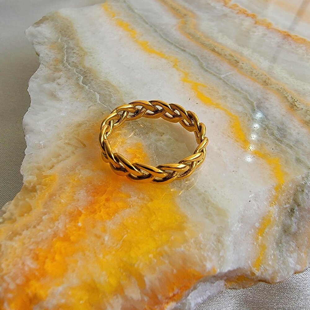 Gold Waterproof Tarnish Resistant Ring
